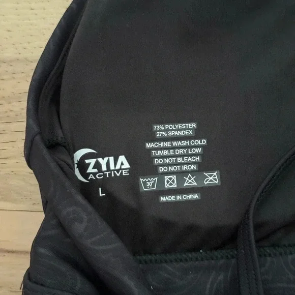 ZYIA ACTIVE Set of Sport Bra & Leggings in black size M/L - Picture 7 of 14